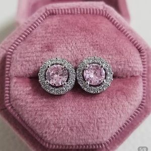 Diamond Stud Earrings | 925 Sterling Silver